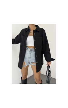 Unika Boutique Unika Gabardin Ceket Siyah Unika Boutique Unika Gabardin Ceket Siyah