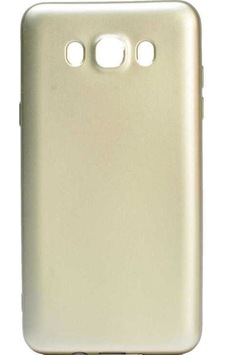 Galaxy J7 2016 Kılıf Zore Premier Silikon Kapak Gold