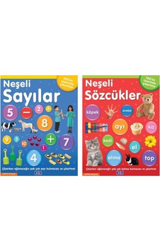 Çıkartmalı Neşeli Sözcükler + Neşeli Sayılar 2 Kitap Çıkartmalı Neşeli Sözcükler + Neşeli Sayılar 2 Kitap