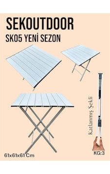 Sekoutdoor Sk05 Alüminyum Katlanır Kamp Masası Gümüş Sekoutdoor Sk05 Alüminyum Katlanır Kamp Masası Gümüş