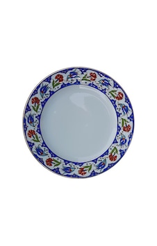 Armada Çini Prt 60 25 Cm Lacivert Altın Yaldızlı Lale Karanfil D Armada Çini Prt 60 25 Cm Lacivert Altın Yaldızlı Lale Karanfil D