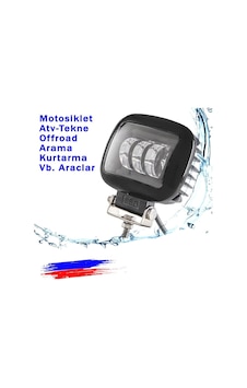 Motosiklet Atv Offroad Tekne Traktör Vb. Araçlar İçin Sis Farı 1 Adet