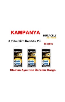 Duracell 675 Numara Pil Kulak İçi Işitme Cihazı Pili 3 Paket Duracell 675 Numara Pil Kulak İçi Işitme Cihazı Pili 3 Paket