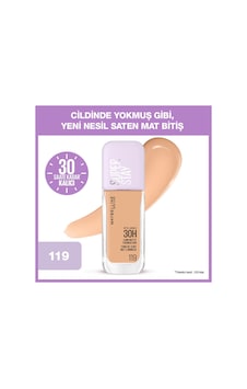 Maybelline New York Superstay Lumi Matte Foundation 119 Allow Custom