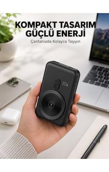 Manyetik Kablosuz Powerbank 22.5w Hızlı Şarj Lcd Göstergeli Yeni Nesil 3855796 Manyetik Kablosuz Powerbank 22.5w Hızlı Şarj Lcd Göstergeli Yeni Nesil 3855796