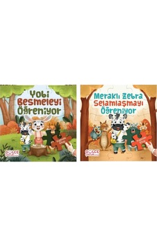 Yapbozlu Kitap Seti 2 Kitap Meraklı Zebra Selamlaşmayı Öğreniyor + Yobi Besmeleyi Öğreniyor Yapbozlu Kitap Seti 2 Kitap Meraklı Zebra Selamlaşmayı Öğreniyor + Yobi Besmeleyi Öğreniyor