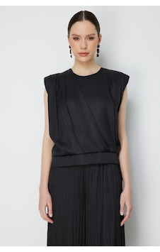 On Kadın Drape Detaylı Kolsuz Bluz 74378 Siyah On Kadın Drape Detaylı Kolsuz Bluz 74378 Siyah