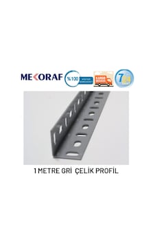 Mekoraf 1 Metre Çelik Raf Profil 40X40 1,5 Mm Kalınlığında Gri Mekoraf 1 Metre Çelik Raf Profil 40X40 1,5 Mm Kalınlığında Gri