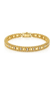 Luxe Taş Detaylı Altın Kaplama Çelik Bileklik Gold Gold Luxe Taş Detaylı Altın Kaplama Çelik Bileklik Gold Gold