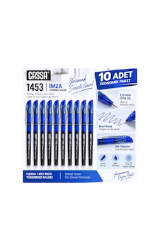 1453 İmza Tükenmez Kalem Mavi 1.0 Mm 10 Lu Ekonomik Paket