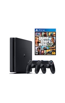 Sony Ps4 500Gb Slim Oyun Konsolu + 2 Kol + Gta5 Teşhir Ürünü Sony Ps4 500Gb Slim Oyun Konsolu + 2 Kol + Gta5 Teşhir Ürünü