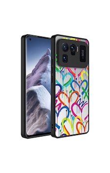 Xiaomi Mi 11 Ultra Kılıf Aynalı Desenli Kamera Korumalı Parlak Zore Mirror Kapak Kalp