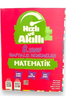 Tammat Yayınları Hızlı Ve Akıllı 8. Sınıf Matematik Haftalık Denemeler Tammat Yayınları Hızlı Ve Akıllı 8. Sınıf Matematik Haftalık Denemeler
