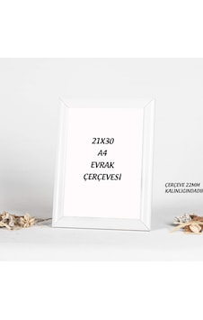 A4 Beyaz Çerçeve 21x30 A4 Beyaz Çerçeve 21x30