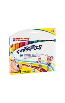 Edding Funtastics Yıkanabilir Keçeli Kalın Uçlu Kalem 10'lu