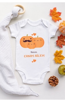 Tuğbababy Baby Benim Canım Ailem Desenli Organik Çıtçıtlı Body Kız Erkek Beyaz Tuğbababy Baby Benim Canım Ailem Desenli Organik Çıtçıtlı Body Kız Erkek Beyaz