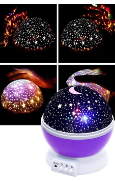 Dönen Star Master Renkli Yıldızlı Gökyüzü Projeksiyon Gece Lambası Mor Mor Dönen Star Master Renkli Yıldızlı Gökyüzü Projeksiyon Gece Lambası Mor Mor