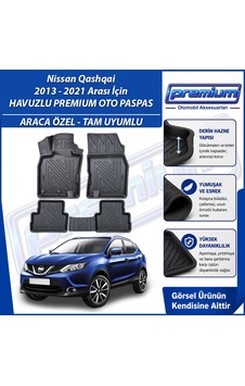 Nissan Qashqai Paspas Araca Özel 2013-2021 Derin Havuzlu Premium Oto Paspas Nissan Qashqai Paspas Araca Özel 2013-2021 Derin Havuzlu Premium Oto Paspas