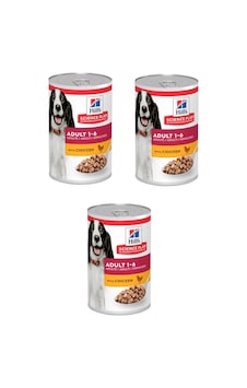 Hill's Science Plan Tavuklu Yetişkin Köpek Konserve Maması 3 x 370 G