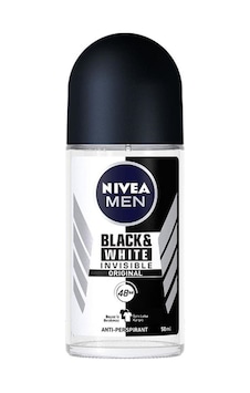 Nivea For Men 50 ml Invisible Black & White Roll On Deodorant Nivea For Men 50 ml Invisible Black & White Roll On Deodorant