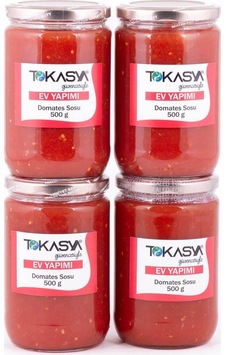 Tokasya Ev Yapımı Domates Sosu Kavanoz 4 x 500 G