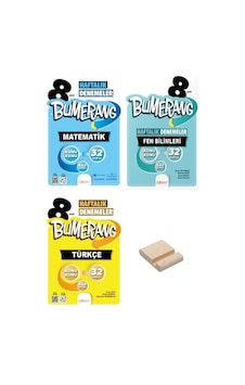 Lgs 8. Sınıf Bumerang 32 Haftalık Matematik Fen Bilimleri Ve Türkçe Denemeleri 3lü Set Lgs 8. Sınıf Bumerang 32 Haftalık Matematik Fen Bilimleri Ve Türkçe Denemeleri 3lü Set