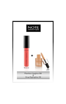 Flawless Lipgloss 06 - Pembe & Drop Highlighter 02 Charming Desert Likit Aydınlatıcı Makyaj Seti Flawless Lipgloss 06 - Pembe & Drop Highlighter 02 Charming Desert Likit Aydınlatıcı Makyaj Seti