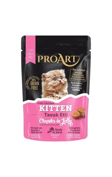 24'lü Proart Jöleli Tavuk Etli Yavru Kedi Poşet Maması 85 Gr Diğer