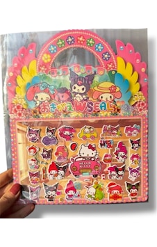 Kuromi Ve Arkadaşları Sticker Çok Renkli Kuromi Ve Arkadaşları Sticker Çok Renkli