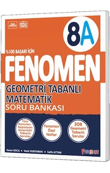 Fenomen Okul 2024 8. Sınıf Geometri Tabanlı A Temel Düzey Soru Bankası Fenomen Okul 2024 8. Sınıf Geometri Tabanlı A Temel Düzey Soru Bankası