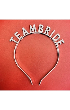 Gümüş Renk Team Bride Taç Plastik Gelin Ve Nedime Tacı Diğer Gümüş Renk Team Bride Taç Plastik Gelin Ve Nedime Tacı Diğer