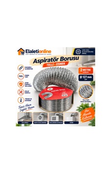 Aspiratör Borusu 2 Metre Gri - 925256550