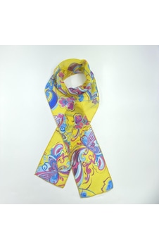 Tedz Collection Paredora Floral Limon Pembe Hippi Fular Çok Renkli Tedz Collection Paredora Floral Limon Pembe Hippi Fular Çok Renkli
