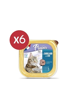 Plaisir Pate Morina Balıklı Yetişkin Kedi Konservesi 6 x 100 G Plaisir Pate Morina Balıklı Yetişkin Kedi Konservesi 6 x 100 G