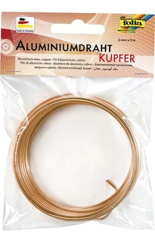 Folia Alüminyum Tel 2 MM x 5 M Altın Folia Alüminyum Tel 2 MM x 5 M Altın