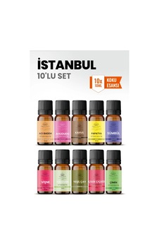 İstanbul 10 Lu Oda Kokusu Seti Buhurdanlık Yağı, Difüzör Esansı Ve Esansiyel Uçucu Yağ 10ml X 10 Karışık İstanbul 10 Lu Oda Kokusu Seti Buhurdanlık Yağı, Difüzör Esansı Ve Esansiyel Uçucu Yağ 10ml X 10 Karışık