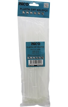 100pcs Beyaz 3.6x250mm Plastik Cırt Kelepçe Diğer 100pcs Beyaz 3.6x250mm Plastik Cırt Kelepçe Diğer