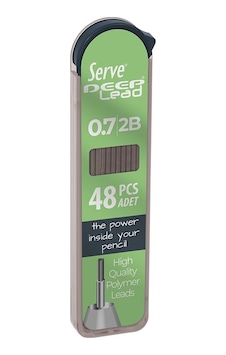 Serve Deep 0.7 Mm 2b Siyah Kalem Ucu 48 Li Renkli Gövde Yeşil Serve Deep 0.7 Mm 2b Siyah Kalem Ucu 48 Li Renkli Gövde Yeşil