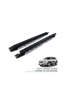 Hyundai Tucson Uyumlu 2016 - Oto Koruma Yan Basamak Oem Square Style Kopya