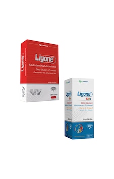 Ligone Beta Glukan 30 Kapsül Ligone Kids Multivitamin Şurup 150 Ligone Beta Glukan 30 Kapsül Ligone Kids Multivitamin Şurup 150