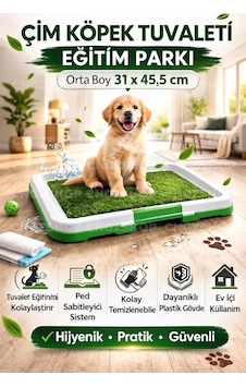 Cngzshop Pet Park Köpek Tuvalet Eğitim Parkı, 31 X 45,5 Cm, Büyük Boy Cngzshop Pet Park Köpek Tuvalet Eğitim Parkı, 31 X 45,5 Cm, Büyük Boy