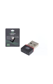 Steep Solid Usb 2.0 802.11n Kablosuz Nano Tırnak Wifi Adaptör 300mbps Steep1wıfı