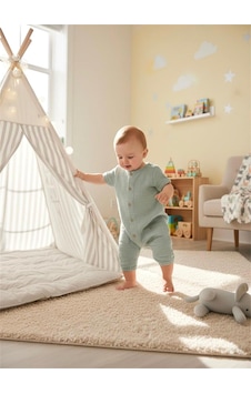 Tiffany Baby & Kids Tiffany Baby Bebek Green Theme Müslin Tulum Yeşil 65091