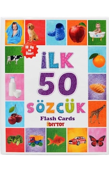 Diytoy İlk 50 Sözcük Eğitici Eşleştirme Ve Bilgi Kartları Diytoy İlk 50 Sözcük Eğitici Eşleştirme Ve Bilgi Kartları