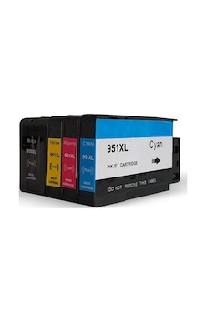 1 TAKIM- 4 ADET BK HP 950XL/951XL UYUMLU KARTUŞLAR - Pro 8600 Plu 1 TAKIM- 4 ADET BK HP 950XL/951XL UYUMLU KARTUŞLAR - Pro 8600 Plu