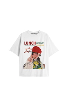 Kalic Studio Billıe Eilish Oversize T-shirt Beyaz Kalic Studio Billıe Eilish Oversize T-shirt Beyaz