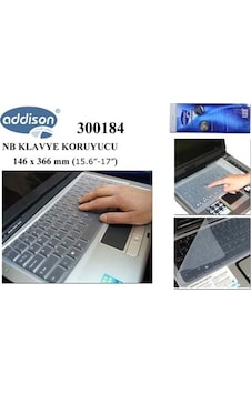 Addıson 300184 15,6''-17'' Notebook Klavye Koruyucu Şeffaf Addıson 300184 15,6''-17'' Notebook Klavye Koruyucu Şeffaf