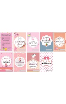 Farklımarket Kız Bebek Hatıra Anı Kartları (9'Lu Set) Farklımarket Kız Bebek Hatıra Anı Kartları (9'Lu Set)