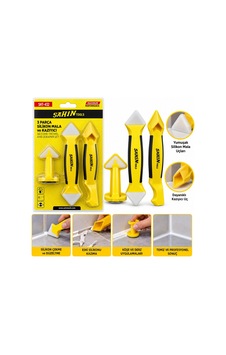 3pcs Silikon - Mala - Derz Kazıyıcı Set Bx40