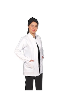 Lavinya Ceket Boy Hakim Yaka Doktor Öğretmen Önlüğü Beyaz Lavinya Ceket Boy Hakim Yaka Doktor Öğretmen Önlüğü Beyaz